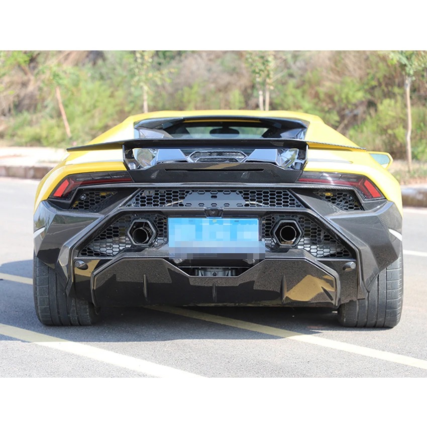 Auto Parts Tecnica Style Dry Carbon Fiber Wing Spoiler For Lambo Huracan Lp580 Lp610 Carbon Kit